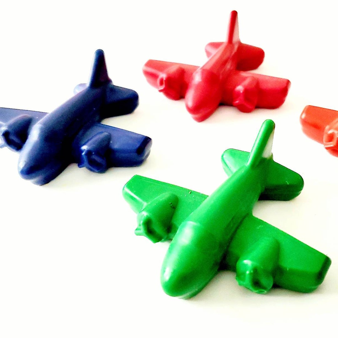 Airplane Crayons JUMBO Size Toddler Crayons Set of 6 Etsy