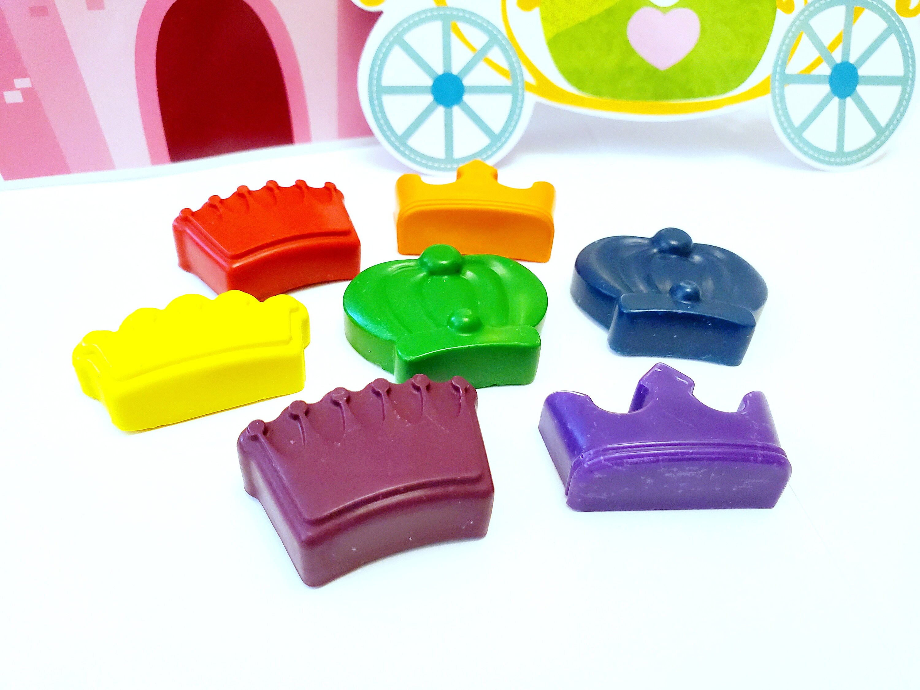 Royal Crown Crayons Set of 6 Handmade Crayons Etsy