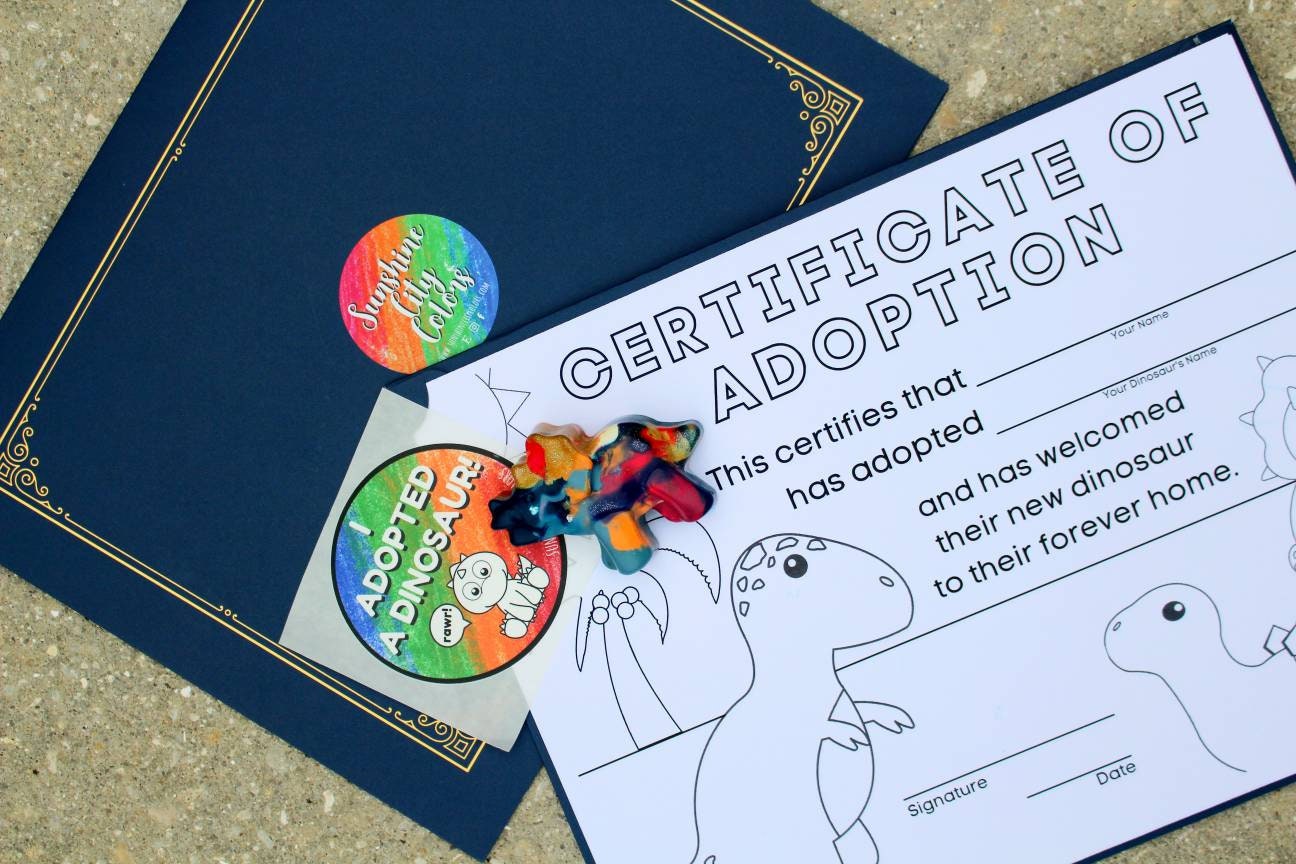 Adopt A Dinosaur Crayon Gift Set