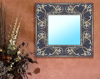 MOSAIC MIRROR KIT + tutorial - complete set for handmade mosaic in Italy