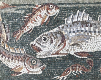 Roman Mosaic copy  kit  + tutorial, mosaic tools and materials, handamade gift idea in italy