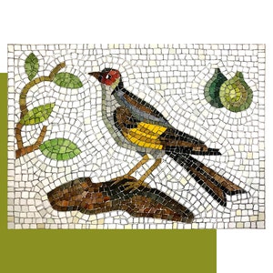 Mosaic kit &quot;Goldfinch&quot; + tutorial