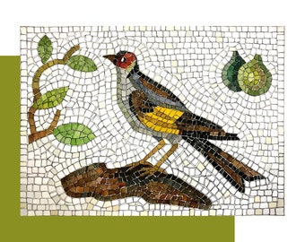 Mosaic kit "Goldfinch" + tutorial