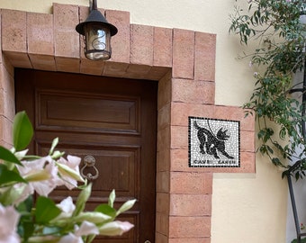 Mosaic kit  "Cave Canem" + tutorial