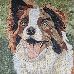 Handmade Custom DIY Mosaic Kit | DOG Portrait from Your Photo | Made in Italy | Tools & Video Tutorials