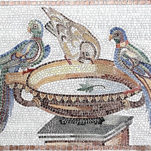 Roman mosaic copy kit+ tutorial, mosaic tolls and materials, handmade gift idea in Italy