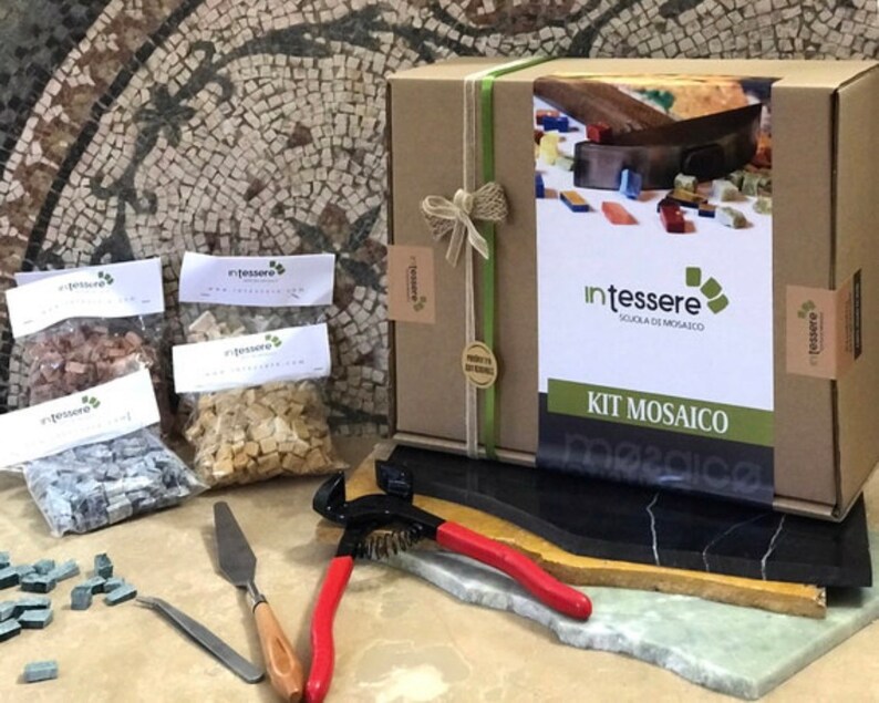 Mosaic Kit for Adults Tutorial Copy Roman Mosaic Etsy