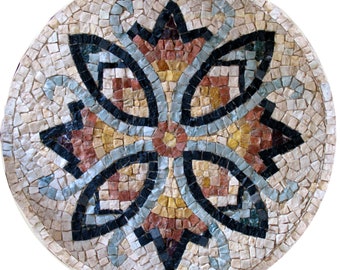 MOSAIC KIT + tutorial, complete set of tools and marble tiles, handmade in Italy, mosaic art, professional kit, artisan kit.