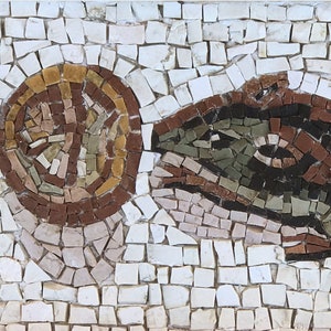 MOSAIC KIT with tutorial, complete set of tools and marble tiles, handmade in Italy professional quality, handcrafted kit.