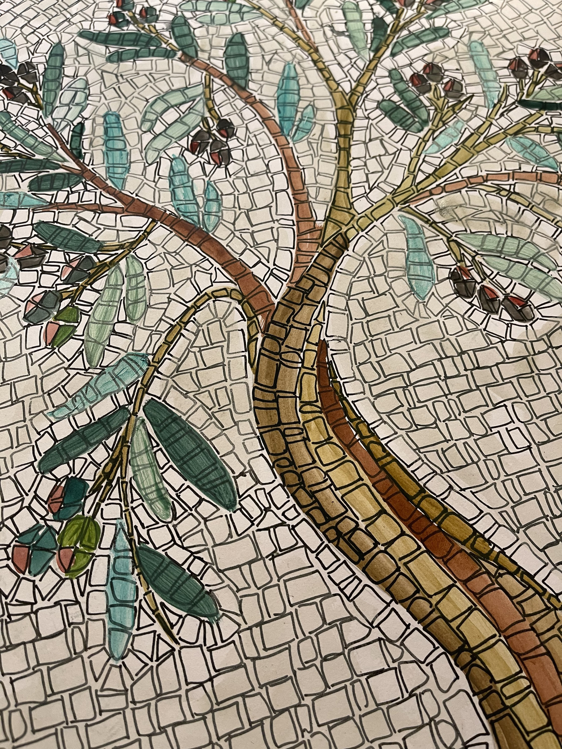 Mosaic Kit for Adults Tutorial Copy Roman Mosaic Etsy UK