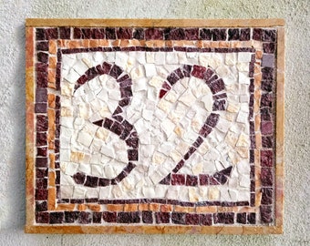 Mosaic kit - house number + tutorial