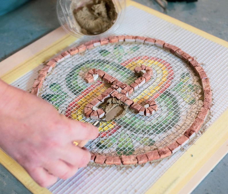 Mosaic Kit Make Your Own Marble Table Tutorial Etsy