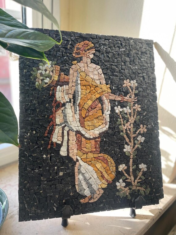 KIT MOSAICO + tutorial, set completo attrezzi e tessere in marmo, fatto a mano in Italia, mosaico arte, kit professionale, kit artigianale.