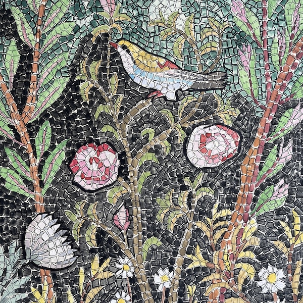 MOSAIC KIT " Garden Pompei " + tutorial - complete set for mosaic handamade in Italy