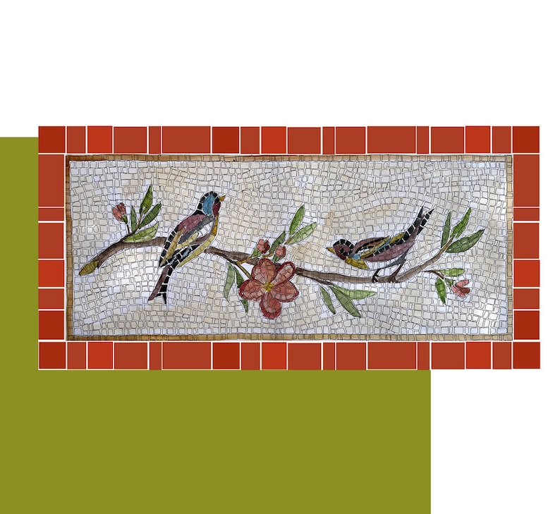 KIT MOSAICO + tutorial, set completo attrezzi e tessere in marmo, fatto a mano in Italia, mosaico arte, kit professionale, kit artigianale. immagine 2