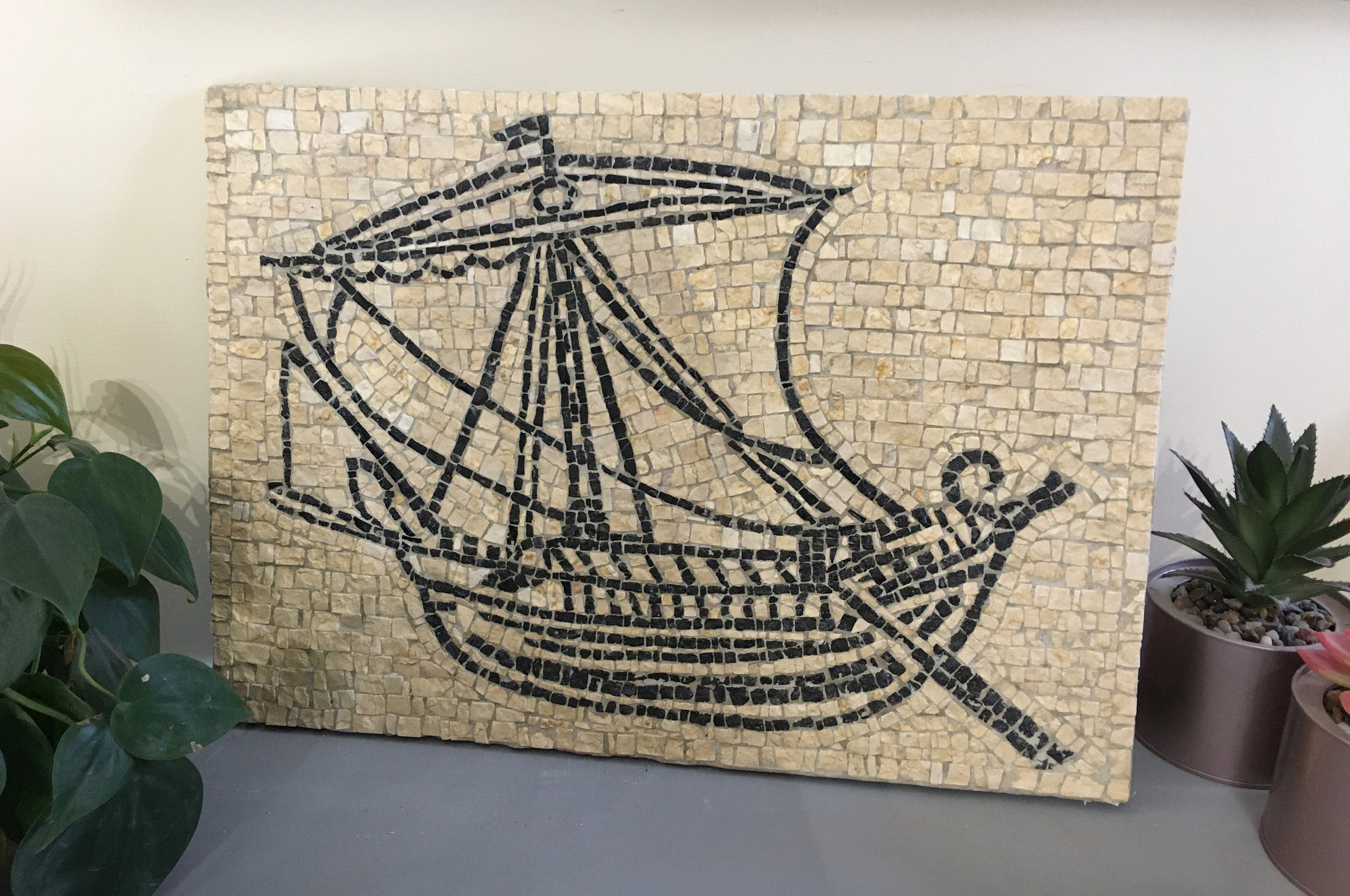 Mosaic kit Roman Ship Etsy