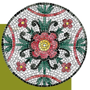 KIT MOSAICO + tutorial, set completo attrezzi e tessere in marmo, fatto a mano in Italia, mosaico arte, kit professionale, kit artigianale.