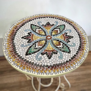 MOSAIC KIT + tutorial, complete set of tools and marble tiles, handmade in Italy, mosaic art, professional kit, handicraft kit.