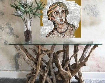 MOSAIC KIT + tutorial, complete set of tools and marble tiles, handmade in Italy, mosaic art, professional kit, artisan kit.