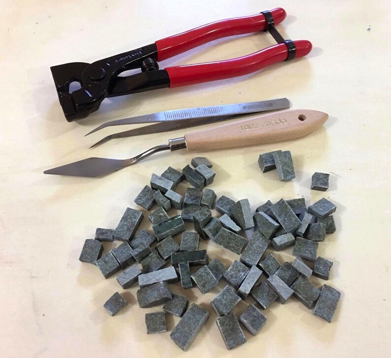 Mosaic Kit Make Your Own Marble Table Tutorial Etsy