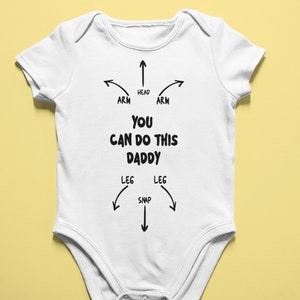 Você pode fazer isso, pai Svg / dia dos pais svg / body engraçado para bebê / macacão de instruções do papai recém-nascido svg / chá de bebê / arquivo de corte DIY Cricut