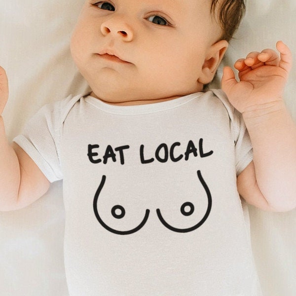 Eat local / instant digital download / funny baby Onesie  svg cut files for Cricut, Silhouette dxf, Cameo / png Sublimation design