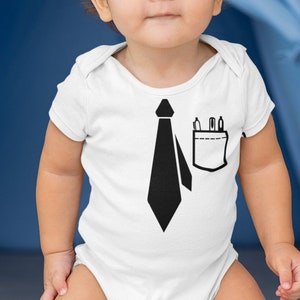 El jefe baby tie y pocket svg / funny baby Onesie / kids shirt sublimation png / Newborn / DIY Cut File for Cricut / Cameo / Silhouette