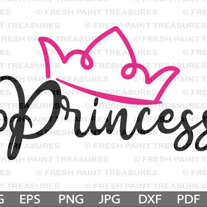 Princess | girly t-shirt Design by Fresh Paint Treasures | baby svg | Digital download | cut files for Cricut | png sublimation