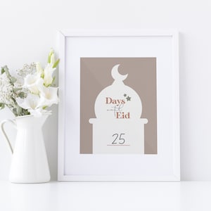Afdrukbaar Eid Countdown, Ramadan Countdown, Ramadan Calendar