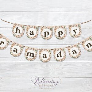 DIY Happy Ramadan Banner, DIY Printable Banner, Ramadan Decorations