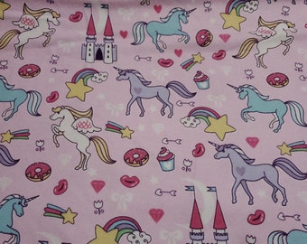 Castles Pink Fabric You Are Magical