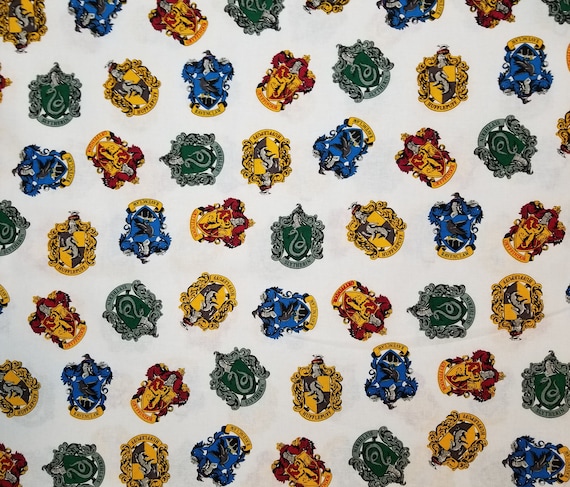 Stoff, Mit Der Harry Potter Hogwarts Schule Häuser-Farbe, Halber Meter