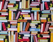 Cotton Fabric - Bookworm, Library, Teacher Quilt Cotton Fabric - Select Your Size or By The Yard - 100% Cotton Fabric for Sewing and Crafts