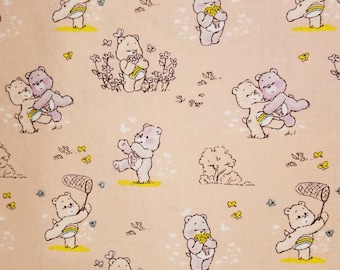 Care Bears Cheer Share Pink - 100% Cotton Fabric - Select Your Size or By The Yard