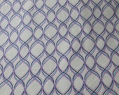 Flannel Fabric - Purple Interlock - 24" REMNANT - 100% Cotton Flannel