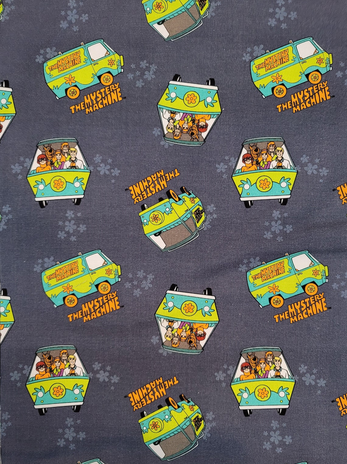 Scooby Doo Mystery Machine Quilting Cotton Fabric on Slate - Etsy