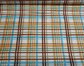 Flannel Fabric -Woodland Tykes Plaid - REMNANTS (Multiple Sizes) - 100% Cotton Flannel
