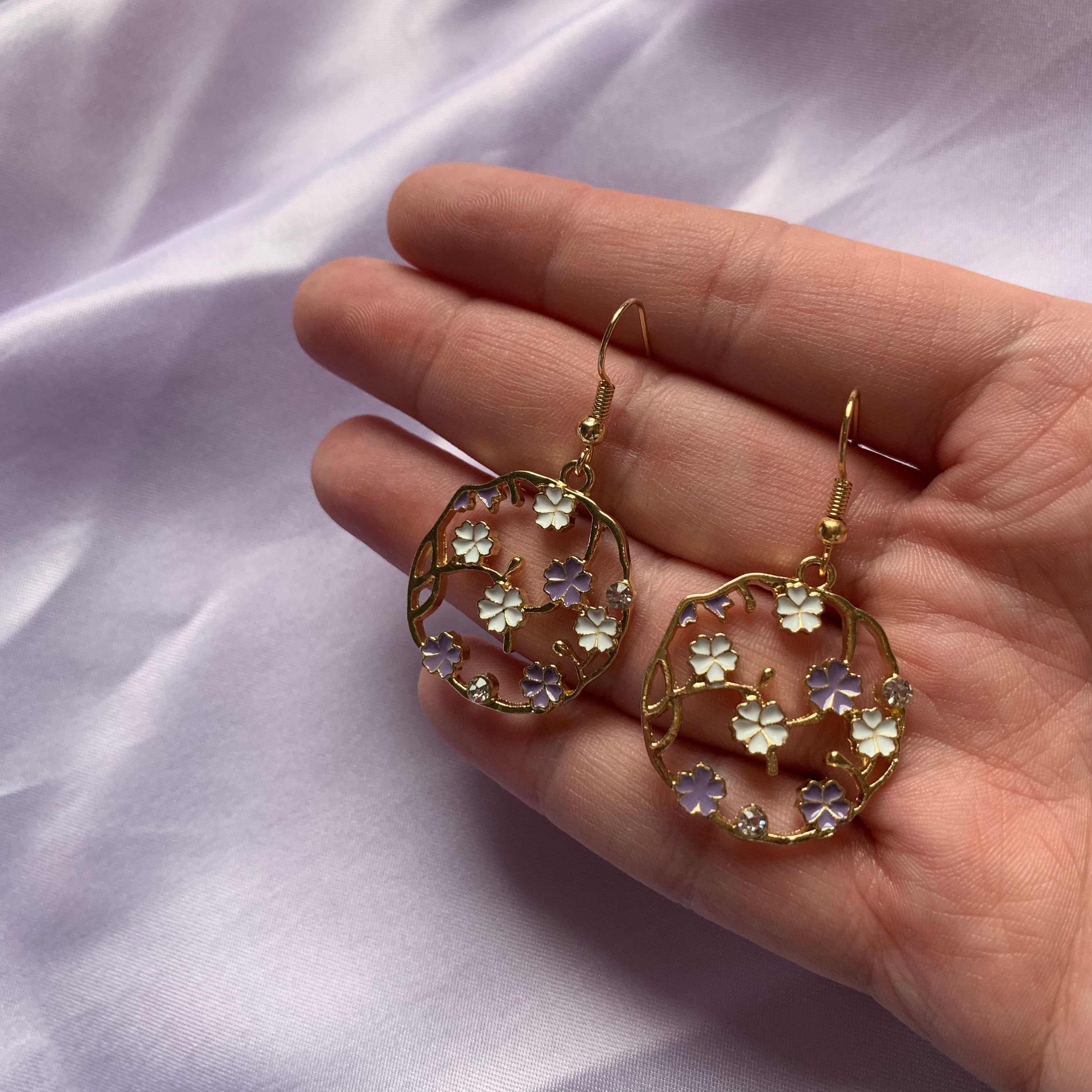 Orecchini D'oro A Forma Di Fiore(999+) - Alibaba