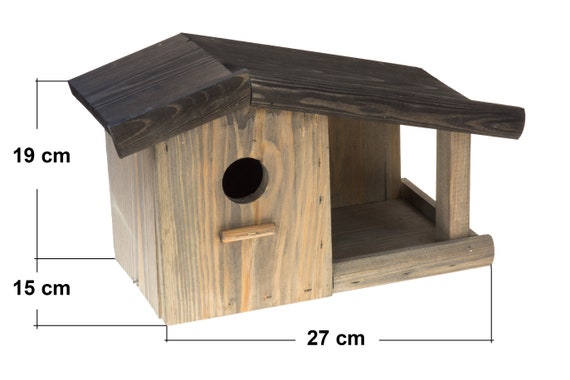 Nichoir à Oiseaux En Bois 16x10x13cm - Maison à Assembler - Décoration Jardin