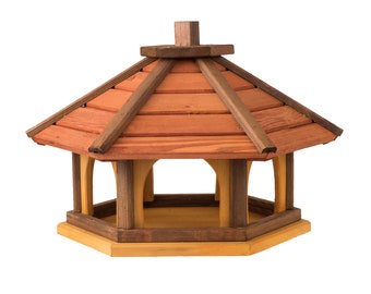 Vogelhaus wetterfest aus Holz, vogelfutterhaus, Futterhaus, Futterstation