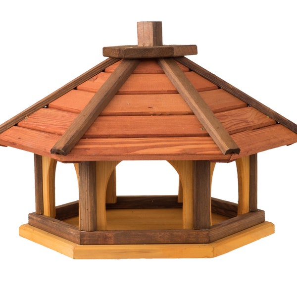 Vogelhaus wetterfest aus Holz, vogelfutterhaus, Futterhaus, Futterstation