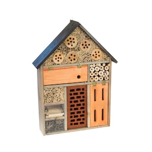 Houten Insect & Bee Hotel, nestkast, vlinderverblijf 57 cm hoog
