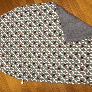 Serviettes de table Bavoir adulte avec élastique lavable grand modèle coton imprimé oekotex et nid d'abeille ou éponge image 6