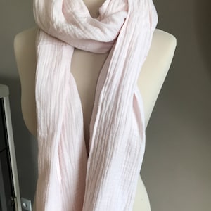 scarf scarf stole or snood in double cotton gauze image 2