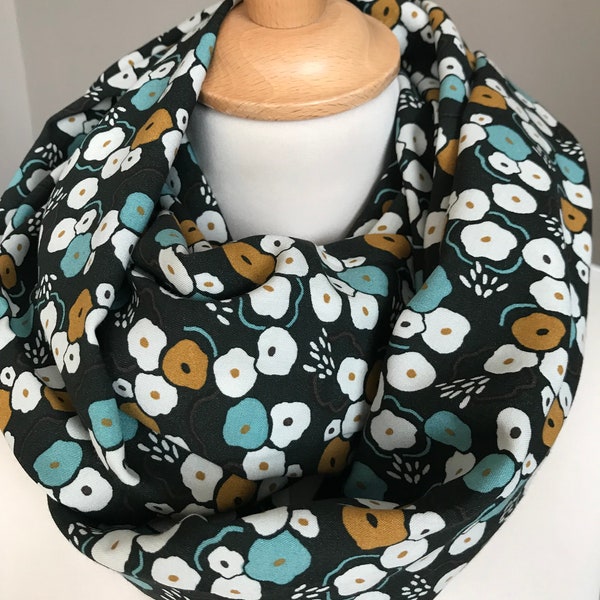 foulard snood viscose imprimée