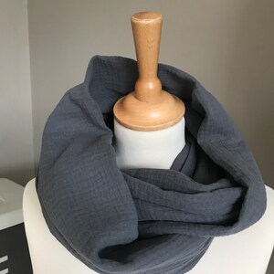 foulard chèche étole ou snood en double gaze de coton image 8