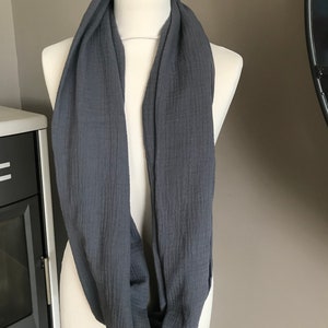 scarf scarf stole or snood in double cotton gauze image 7