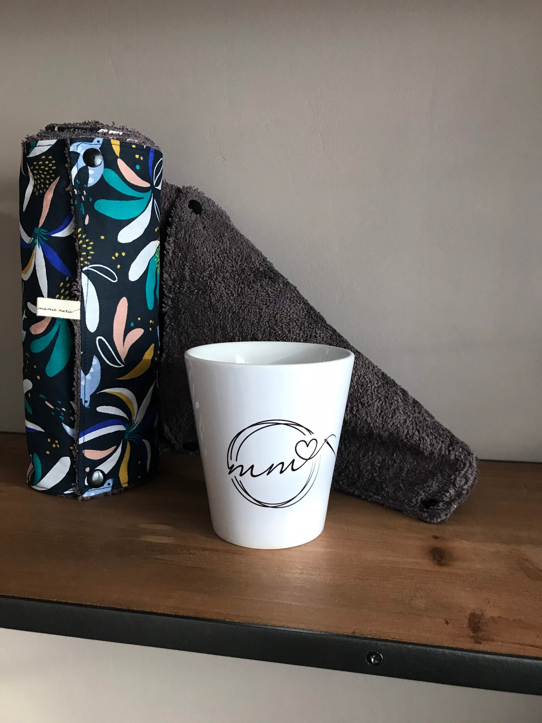 Essuie Tout Lavable en Coton Imprimé et Éponge 0 Déchets