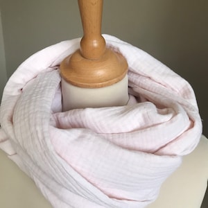 foulard chèche étole ou snood en double gaze de coton image 10