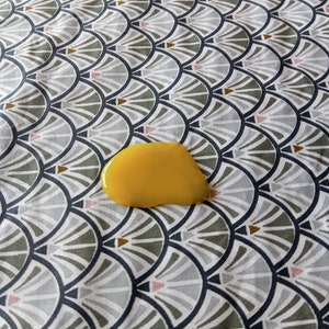 Serviettes de table Bavoir adulte imperméable avec élastique lavable grand modèle coton imprimé oekotex et nid d'abeille ou éponge eventail gris